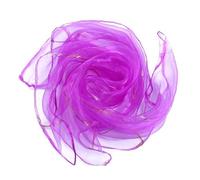 YKAFADE Lot de 12 chiffons de jonglage carrés 60 x 60 cm - Pour jonglage - Pour la gymnastique, le jonglage - En mousseline de soie - Pour outils sensoriels - Accessoires pour maternelle - Violet