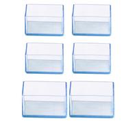 YKAFADE Lot de 16 embouts de protection pour pieds de chaise Rectangulaires 25x60 mm en silicone pour sols durs Protège-pieds pour chaises Protège-pieds pour chaises Pieds de meubles Coussins pour