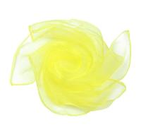 YKAFADE Lot de 20 serviettes de jonglage carrées en soie - 60 x 60 cm - Pour jonglage - Pour jonglerie - Pour outils sensoriels - Pour maternelle, spectacle d'enfants - Jaune