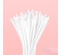 YKAFADE Lot de 200 cure-pipes - Fil chenille - 30 cm - Pour travaux manuels, décorations artisanales, travaux manuels, travaux manuels, projets de bricolage, décoration de bricolage - Blanc