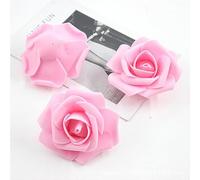 YKAFADE Lot de 200 roses artificielles en mousse - 6 cm - Roses artificielles - Simulation de mousse - Pour bricolage, bouquets de mariage, compositions florales, tables de fête, décoration de la