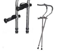 YKCITSQTR 1 Paire de béquilles sous Les Bras d'amortisseur, Pliage de béquilles et poignées ergonomiques orthopédiques médicales, Aides de Marche réglables ergonomiques à Forme F, C'est si Gentil de
