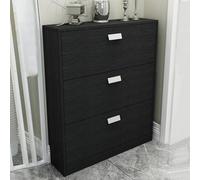 YKCITSQTR Armoires de Rangement à Chaussures Couloir en Placard Mince armoires coulants Minces ， boîte de Rangement à Chaussures avec 3 Portes à feu