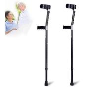 YKCITSQTR Criques pour Adultes, béquilles d'avant-Bras, béquilles pour la Marche, 10 arrêts réglables, avec des poignées de poignée Ergonomique Douces, des béquilles réglables, des handicapés et des