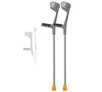 YKCITSQTR Cruques de l'avant-Bras Pliant, béquilles légères pour Adultes, poignée de Poignet Confortable Ergonomique, en Service Lourd pour Les Adultes Standard et Grands, Argent/Noir C'est Tellement