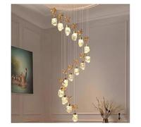 YKCITSQTR Lustre, Lustre en Cristal décorant Moderne, Pendant d'escalier, Feux de Suspension du Salon, éclairage intérieur (10 têtes)