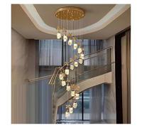 YKCITSQTR Lustre, Lustre en Cristal décorant Moderne, Pendant d'escalier, Feux de Suspension du Salon, éclairage intérieur (10 têtes)