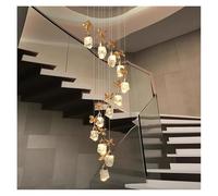 YKCITSQTR Lustre, Lustre en Cristal décorant Moderne, Pendant d'escalier, Feux de Suspension du Salon, éclairage intérieur (10 têtes)