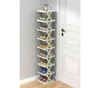YKCITSQTR Organisateur Vertical de Rack de Chaussures empilable pour Le Placard d'angle d'entrée Space Sauvegarne Armoire à Chaussures avec 9 Niveaux (10,24 "WX9.45 DX50.99 h Vert)