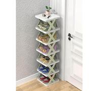 YKCITSQTR Organisateur Vertical de Rack de Chaussures empilable pour Le Placard d'angle d'entrée Space Sauvegarne Armoire à Chaussures avec 9 Niveaux (10,24 "WX9.45 DX50.99 h Vert)