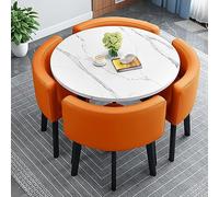 YKCITSQTR Petites Tables de Salle de conférence fixées pour la Table Ronde et la Chaise de réception de Bureau pour négociation Commerciale, Meubles de Table Basse pour réunion de Club