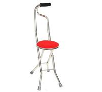 YKCITSQTR Walker avec béquilles pour la Canne de Chaise Pliante âgée pour Les Soins médicaux handicapés bâton de Marche et siège pour Chaise B. C'est Tellement Gentil de Votre Part