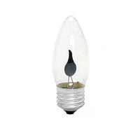 YKFengYan 6pcs / 10pcs AC220V Edison DIRIGÉ Ampoule de Bougie E14 E27 LED Lampe à Effet de Flamme 3W à la Maison for décor d'éclairage Ampoule Bougie Ampoules (Couleur : E27 Sharp, Taille : 6 PCS)