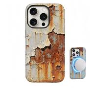 YKHBC Rusty Phone Case Glossy and Matte Surfaces dustrial Rust Glossy Imitation Phone Cover Shockproof for MagSafe for iPhone 16 15 14 13 12 11 Pro Max XR XS Plus (Style A- Glossy,iPhone 7)