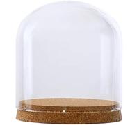 YKJGRTF Cloche en verre, vitrine de table, couvercle de table Cloche en verre miniature de paysage avec base en bois, vitrine de table décorative transparente multifonctionnelle(15 * 15.5cm)