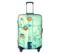 YKJJFVZ Abstraction Biologie Chimie Imprimer Valise Protecteur pour Voyage, Élégant et Housse de Protection pour Bagages, blanc, Large