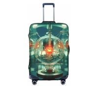 YKJJFVZ Abstraction Biologie Chimie Imprimer Valise Protecteur pour Voyage, Élégant et Housse de Protection pour Bagages, blanc, Medium
