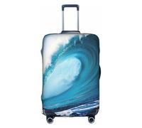 YKJJFVZ Big Ocean Wave Housse de protection pour valises avec impression HD, blanc, Small