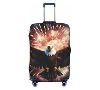 YKJJFVZ Housse de protection élégante et protectrice pour valises Motif aigle feu d'artifice, blanc, Medium