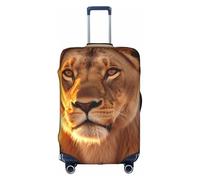 YKJJFVZ Housse de protection élégante et protectrice pour valises Motif animaux africains, blanc, X-Large