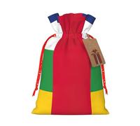 YKJJFVZ Pochettes à bijoux avec cordon de serrage et motif drapeau de l'Afrique centrale, taille moyenne, pour bonbons, mariage, Noël