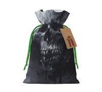 YKJJFVZ Pochettes à bijoux avec cordon de serrage et motif tête de mort, fantôme, horreur, taille moyenne, pour bonbons, mariage, Noël