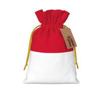 YKJJFVZ Pochettes à bijoux avec cordon de serrage Motif drapeau de Monaco Taille M