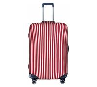 YKJJFVZ Protection de valise pour voyage, sac à bagages élégant et protecteur avec motif à carreaux, rouge et noir, blanc/jardin opulent, taille S, blanc/jardin opulent, s