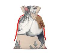 YKJJFVZ Sac cadeau avec cordon de serrage - Motif licorne - Taille moyenne - Pour bonbons, mariage, Noël