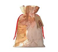 YKJJFVZ Sacs cadeaux de Noël polyvalents avec cordon de serrage et imprimé tournesol You Are My Sunshine en toile de jute, sacs d'emballage de Noël, sacs à bonbons