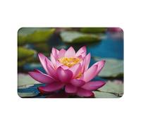 YKJJFVZ Spirit of the Lotus Tapis de porte d'entrée pour entrée intérieure et extérieure, tapis de bienvenue avec tissu en flanelle