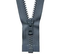YKK Fermeture éclair à extrémité ouverte N°578 Gris foncé Longueur 81 cm