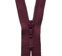YKK Zippé de bobine n°527 vin noir longueur 10 cm