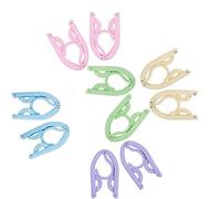 YKKJ 10PCS Cintres Pliables Colorés Portables Cintres Multifonctionnels pour Les Voyages, L'utilisation Intérieure et Extérieure. (5 Couleurs) Cintre Pliant