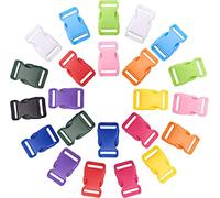 YKKJ 50 PCS Boucle en Plastique,Mini Boucles Boucles en Plastique,pour Sac d'école, Sangle de Bagage, Collier pour Animal de Compagnie.