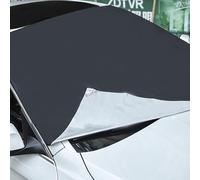 YKKJ Couverture Pare-Brise Avant Voiture ，Bache Pare-Brise Magnétique Couverture Repliable, Universelle pour Voiture Anti Givre, Neige, Glace, Pluie et Soleil。