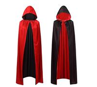 YKKJ Halloween Cape à Capuche,Longue Cape à Capuche,pour Cosplay Halloween Masquerade Soirées Vénitienne(140cm).