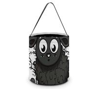 YKLBV [Dimensions : 20 x 21 x 18 cm (l x L) - Sacs à bonbons imprimés de moutons noirs et blancs - Réutilisables pour les fêtes et les cadeaux