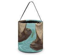 YKLBV [Dimensions : 20 x 21 x 18 cm (l x L) - Sacs à bonbons imprimés loutres d'Halloween - Réutilisables pour les fêtes et les cadeaux