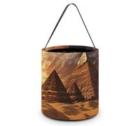 YKLBV [Dimensions : 20 x 21 x 18 cm (l x L) - Sacs à bonbons imprimés pyramides égyptiennes - Réutilisables pour les fêtes et les cadeaux