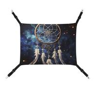 YKLBV Hamac imprimé attrape-rêves blanc respirant pour animal domestique - Solution peu encombrante pour chats, chiens et petits animaux de compagnie - Confort partout