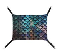YKLBV Hamac respirant 3D motif écailles de dragon magique imprimé pour animal domestique - Solution peu encombrante pour chats, chiens et petits animaux de compagnie - Confort n'importe où