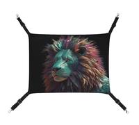 YKLBV Hamac respirant abstrait 3D imprimé lion pour animal domestique - Solution peu encombrante pour chats, chiens et petits animaux de compagnie - Confort n'importe où