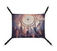 YKLBV Hamac respirant imprimé attrape-rêves amérindien pour animal domestique - Solution peu encombrante pour chats, chiens et petits animaux de compagnie - Confort partout