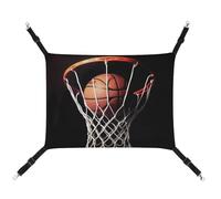 YKLBV Hamac respirant imprimé basket-ball pour animal domestique - Solution peu encombrante pour chats, chiens et petits animaux de compagnie - Confort partout