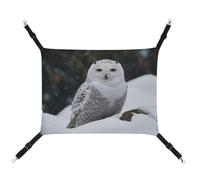 YKLBV Hamac respirant imprimé hibou des neiges - Solution peu encombrante pour chats, chiens et petits animaux de compagnie - Confort partout