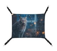YKLBV Hamac respirant pour animal domestique Lynx imprimé - Solution peu encombrante pour chats, chiens et petits animaux de compagnie - Confort partout