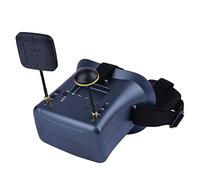 Yklhsocneg 008D Lunettes FPV 5,8 GHz Récepteur 40-Canaux avec DVR 3,7 V / 2000 mAh 4,3 pouces Écran LCD HD 16:9 pour Drone de Course BWhoop Drone