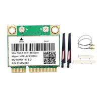 Yklhsocneg -AXE3000H WiFi Carte Adaptateur+Antenne WiFi 6E 2400Mbps Mini PCI-E pour BT 5.2 802.11AX 2.4G/5G/6Ghz Wlan Carte Réseau Pièces De Rechange
