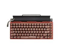 Yklhsocneg Clavier de machine à écrire rétro sans Bluetooth clavier USB mécanique Punk Keycaps pour PC de bureau/ordinateur portable/téléphone Orange